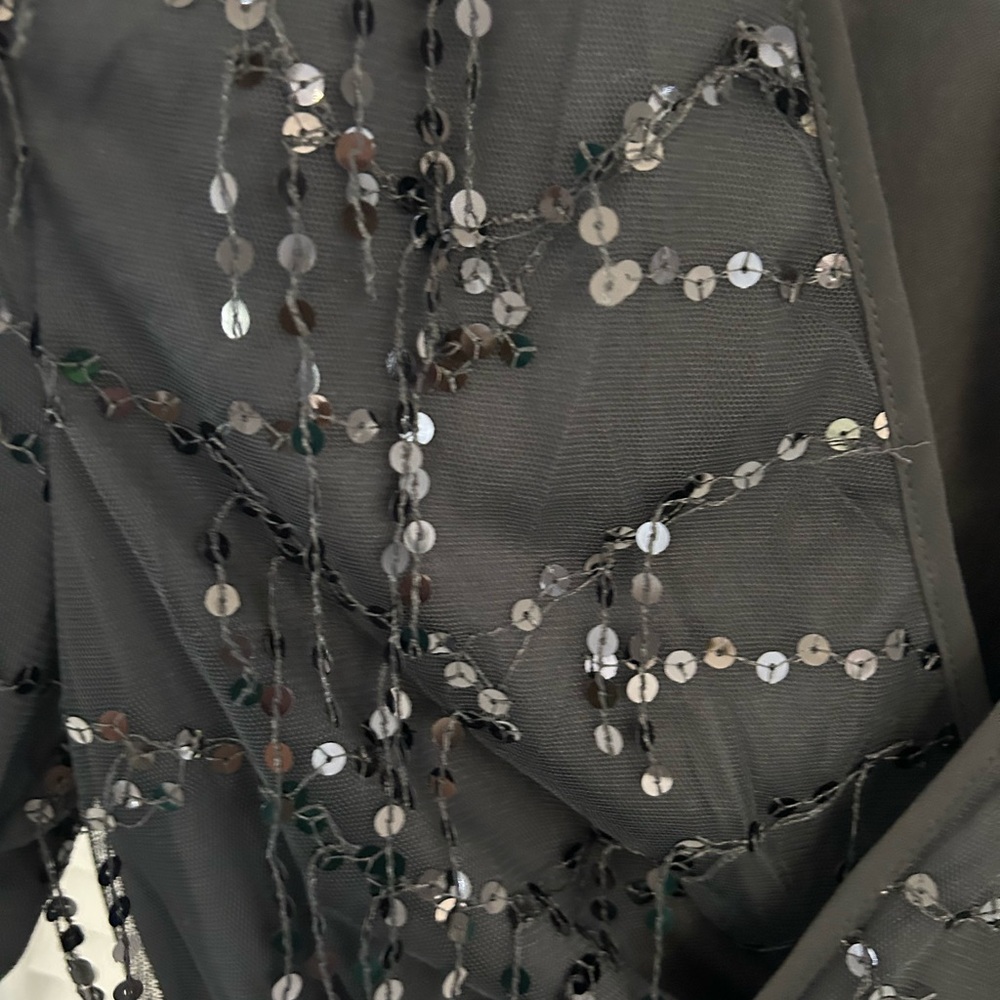 DGMYG Long Sleeve Black Sequin Mini Dress - Picture 2 of 8